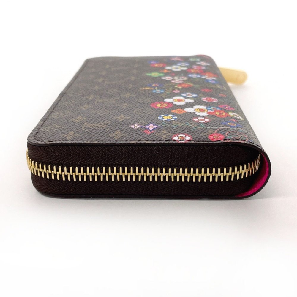 LOUIS VUITTON LV x TM Zippy Wallet Takashi Murakami M14162 Monogram Canvas Brown - Picture 4 of 10